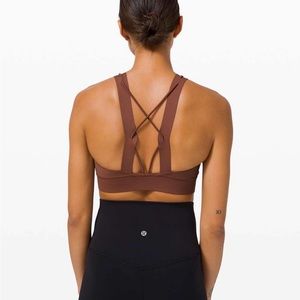 LuluLemon Long Lined Dusty Rose Sports Bra Tank